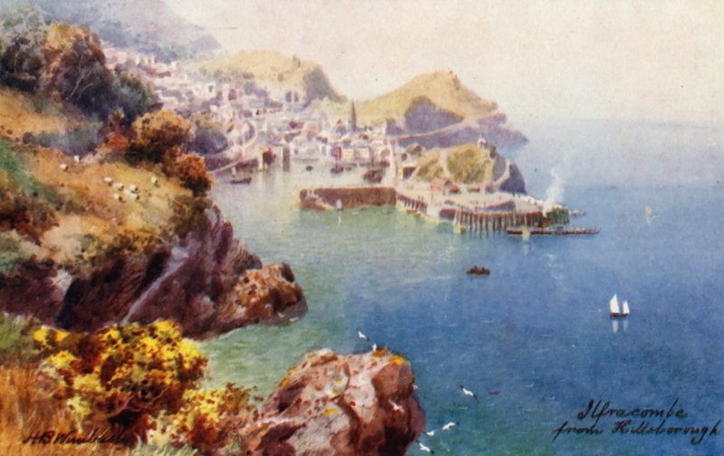 Ilfracombe, fra Hillsborough (farvelitografi) af Henry B. (after) Wimbush