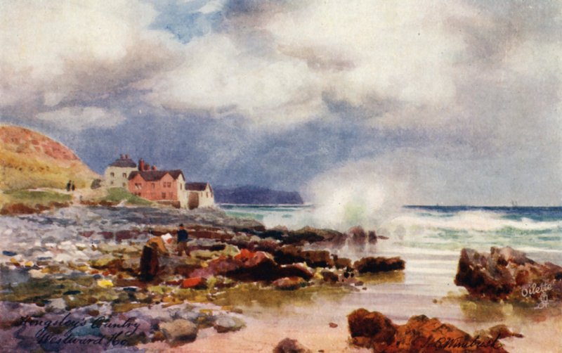 The Beach, Westward Ho! (farvelitografi) af Henry B. (after) Wimbush