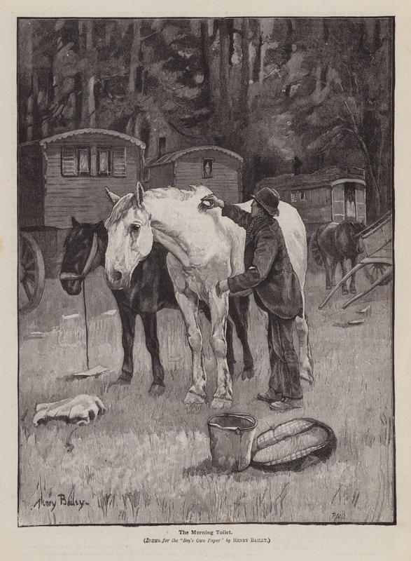 Morgentoilettet (kobberstik) af Henry Bailey