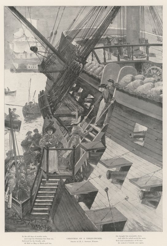 Jul på en tredækker af Henry Charles Seppings Wright