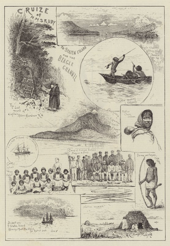 Krydstogt med HMS Ruby til Staten Island og Beaglekanalen af Henry Charles Seppings Wright