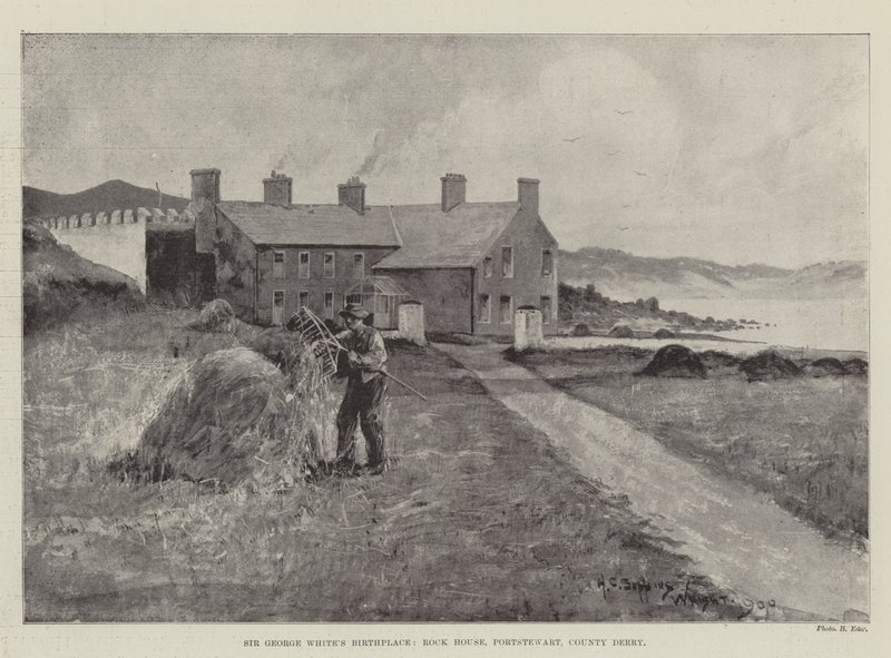 Sir George Whites fødested, Rock House, Portstewart, County Derry af Henry Charles Seppings Wright