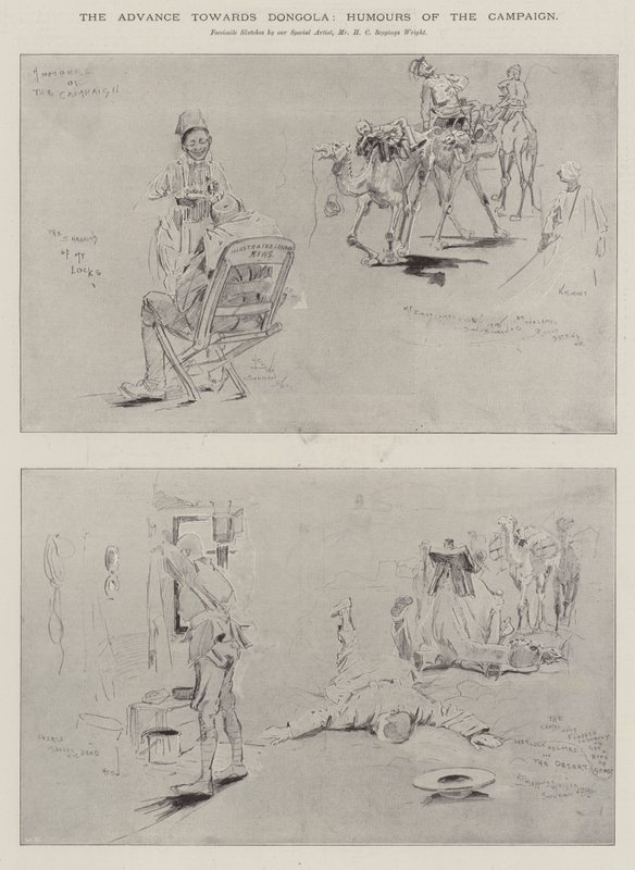 Fremrykningen mod Dongola, kampagnens humør af Henry Charles Seppings Wright