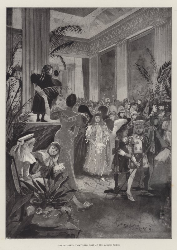 Børnenes udklædningsbal i Mansion House af Henry Charles Seppings Wright