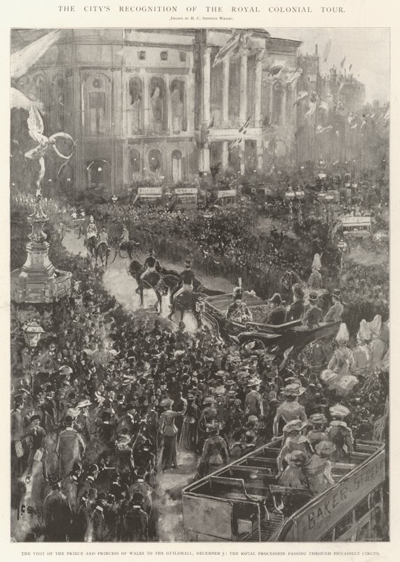 Byens anerkendelse af Royal Colonial Tour af Henry Charles Seppings Wright