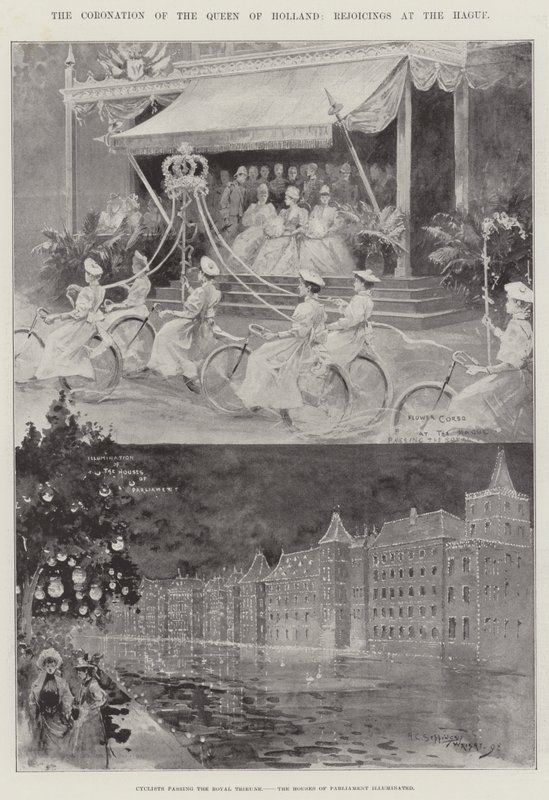 Kroningen af Dronningen af Holland, Glæder i Haag af Henry Charles Seppings Wright