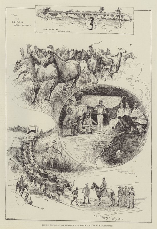 Ekspeditionen af British South Africa Company til Matabeleland af Henry Charles Seppings Wright