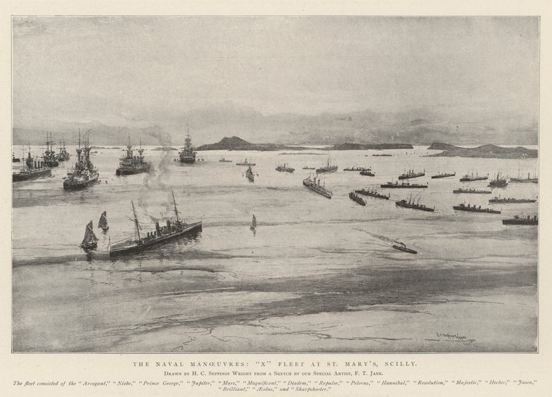 Naval Manoeuvres, X Fleet at St Mary