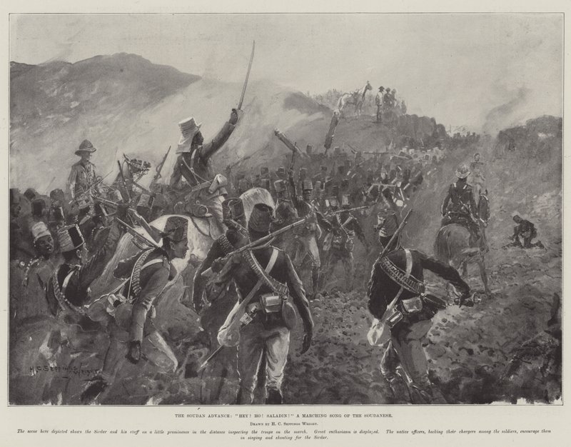 The Soudan Advance, Hej! Hej! Saladin! en marchsang af sudaneserne af Henry Charles Seppings Wright