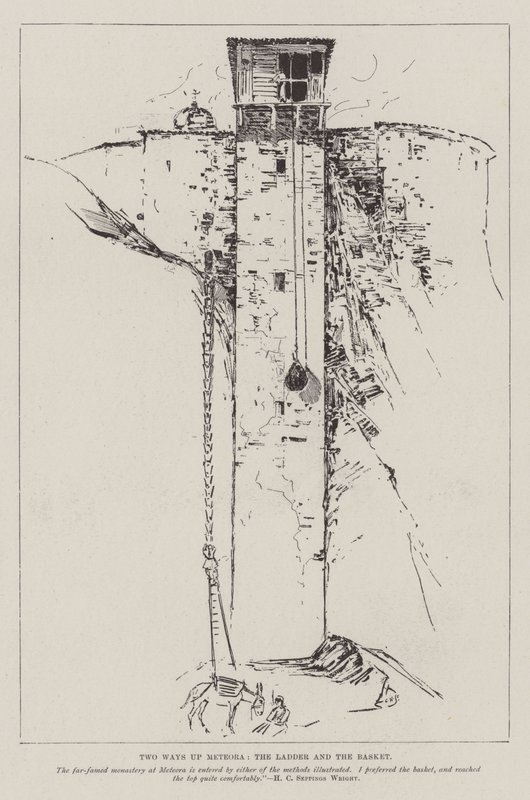 To veje op ad Meteora, stigen og kurven af Henry Charles Seppings Wright