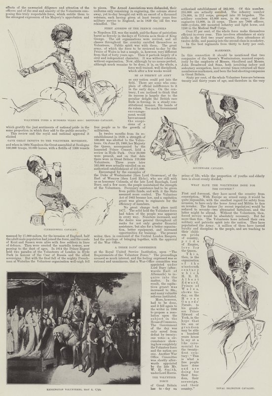 Frivillige typer for hundrede år siden af Henry Charles Seppings Wright