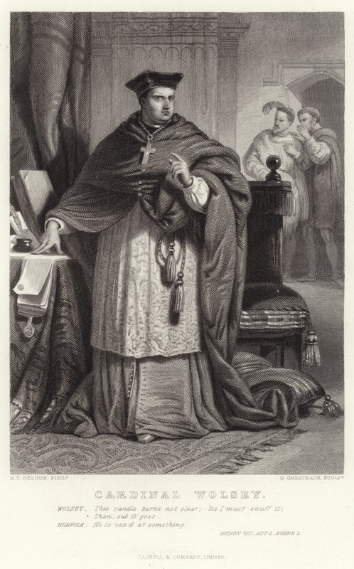 Kardinal Wolsey, Henry VIII, 3. akt, scene 2 af Henry Courtney Selous