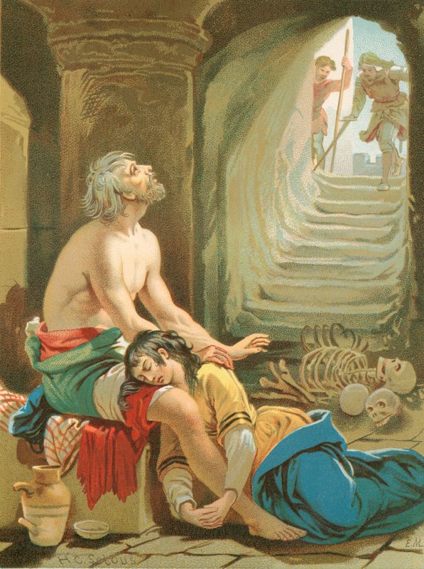 Modløshed og hans datter i tvivlslottet af Henry Courtney Selous