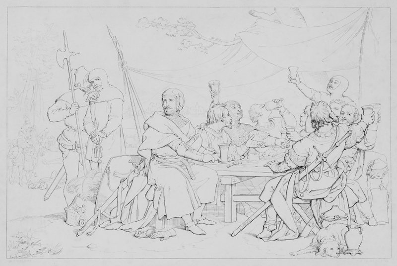 Episode fra Robert Bruces liv, ifølge Sir Walter Scott af Henry Courtney after Selous