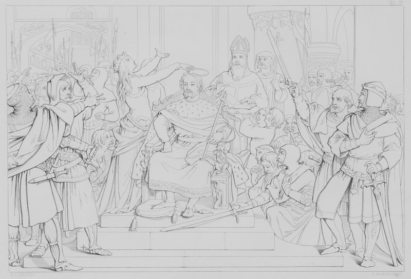 Episode fra Robert Bruces liv, ifølge Sir Walter Scott af Henry Courtney after Selous
