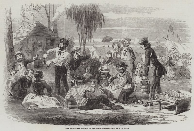Julens Pic-Nic ved Gravningerne af Henry George Hine