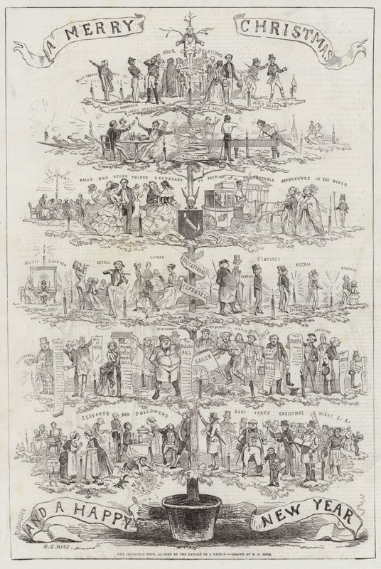 Juletræet, set af faderen til en familie af Henry George Hine