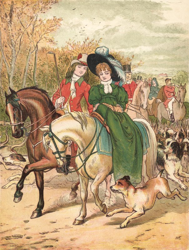 The Meet (farve litho) af Henry Hetherington Emmerson