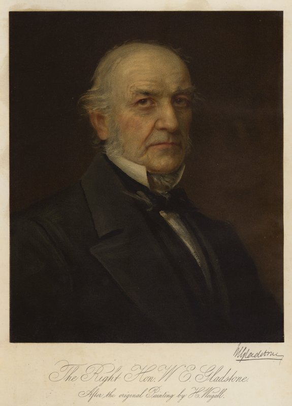 Den rigtige ærede W E Gladstone (chromolitho) af Henry Jr. Weigall
