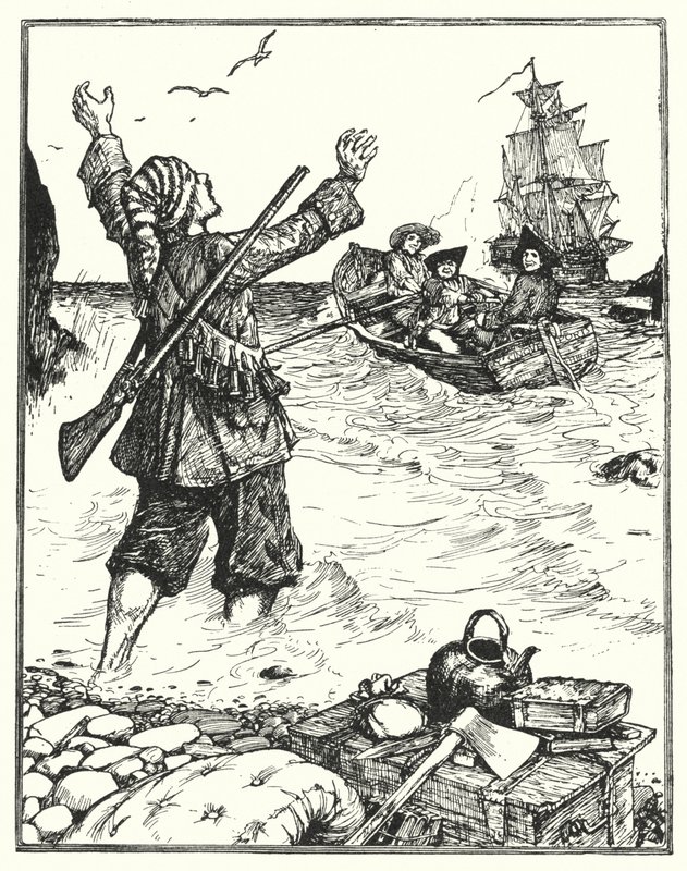 Alexander Selkirk (litho) af Henry Justice Ford