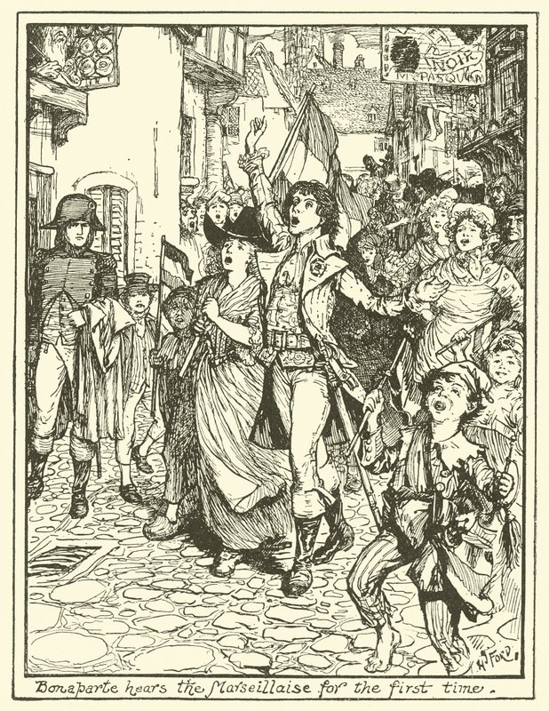 Bonaparte hører Marseillaise for første gang af Henry Justice Ford