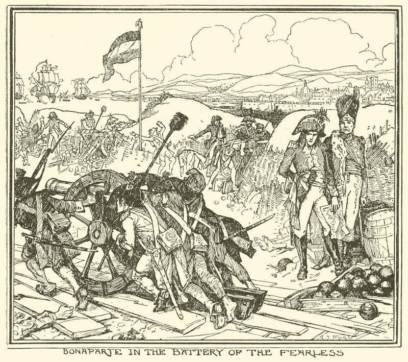 Bonaparte i de frygtløses batteri af Henry Justice Ford