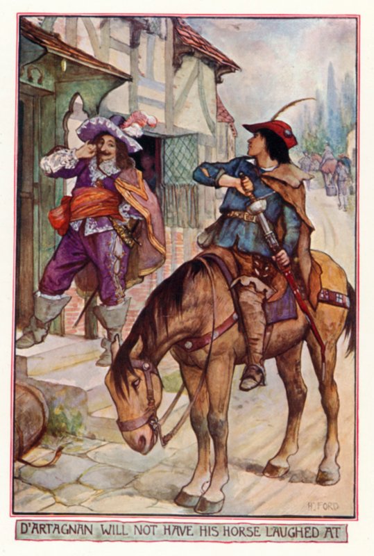 D"Artagnan vil ikke have sin hest til grin af Henry Justice Ford