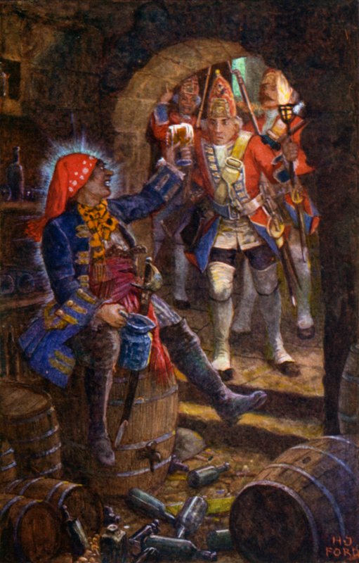 Fader Redcap fundet i kælderen af Henry Justice Ford