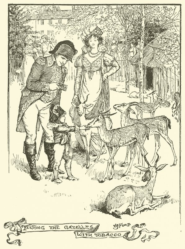 Fodre gazellerne med tobak (gravering) af Henry Justice Ford