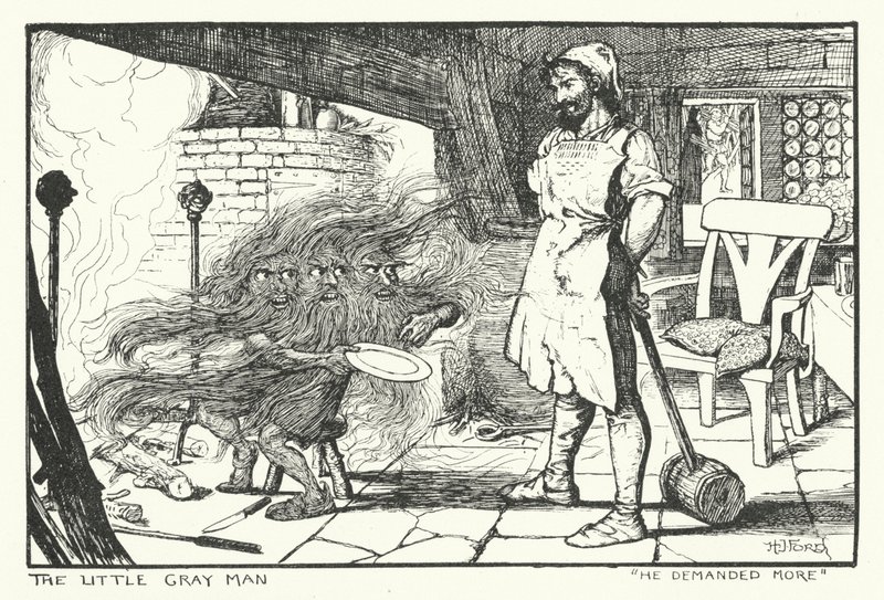 Han krævede mere (gravering) af Henry Justice Ford