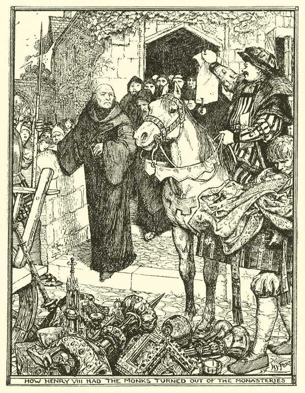 Hvordan Henrik VIII fik munkene vendt ud af klostrene af Henry Justice Ford