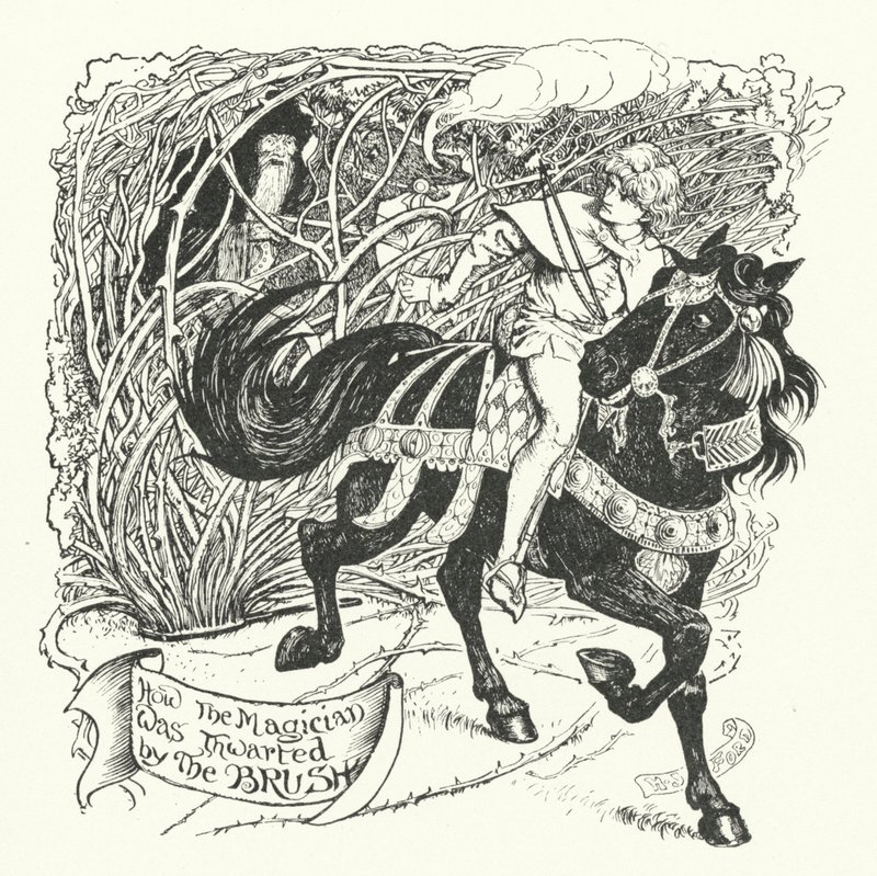 Hvordan tryllekunstneren blev forpurret af penslen (gravering) af Henry Justice Ford