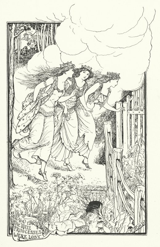 Hvordan de tre prinsesser gik tabt (gravering) af Henry Justice Ford