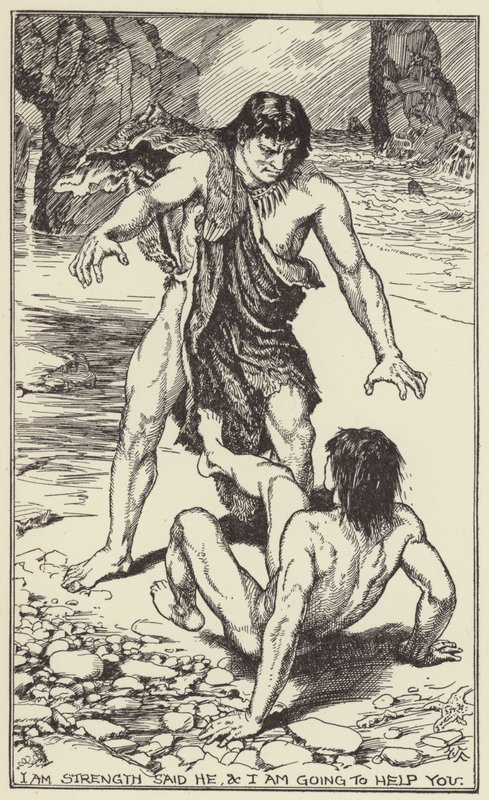 Jeg er stærk, sagde han, og jeg vil hjælpe dig. af Henry Justice Ford