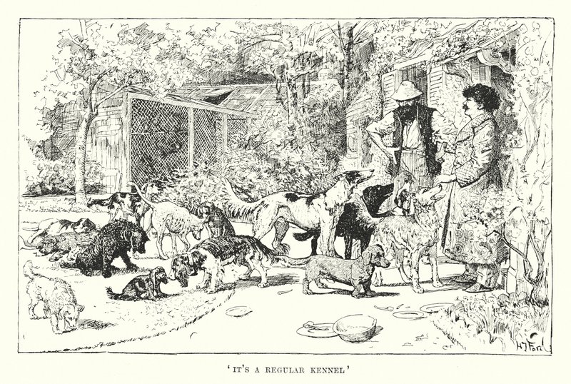 "Det er en almindelig kennel" (gravering) af Henry Justice Ford