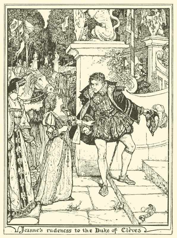 Jeannes Uhøflighed over for hertugen af Cleves af Henry Justice Ford