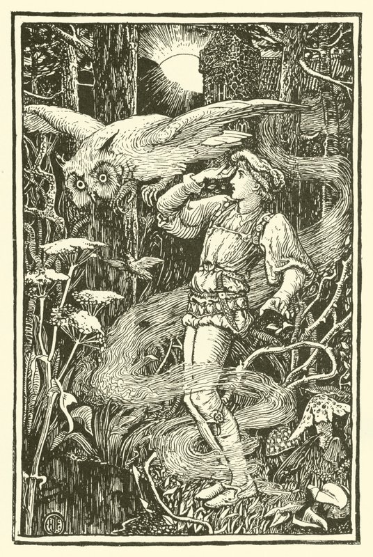 Jorinde og Joringel (gravering) af Henry Justice Ford