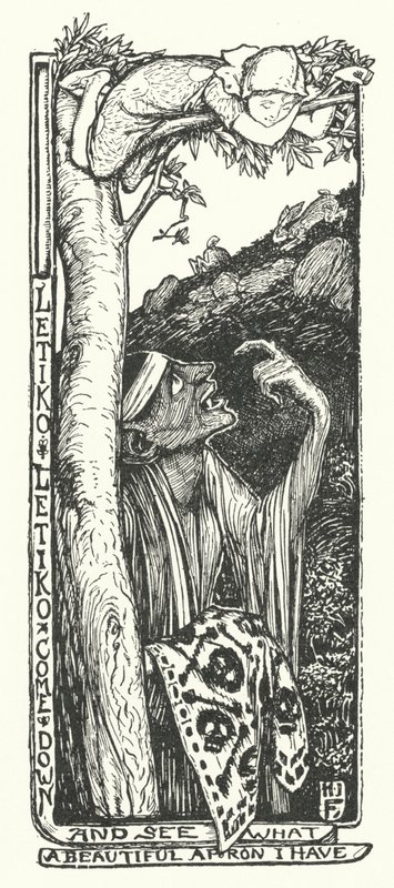 Letiko Letiko Kom ned og se, hvilket smukt forklæde jeg har (gravering) af Henry Justice Ford