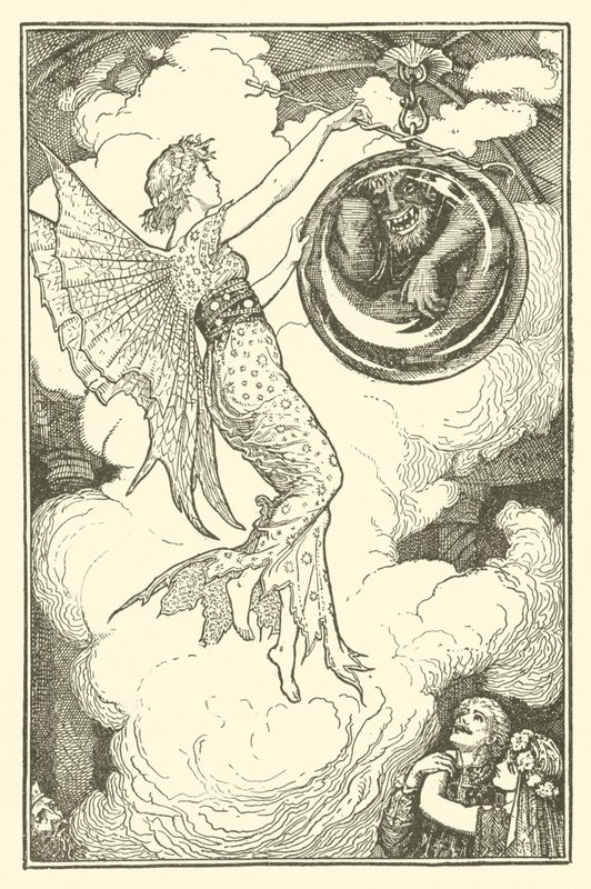 Prins Narcissus og prinsessen Potentilla (gravering) af Henry Justice Ford
