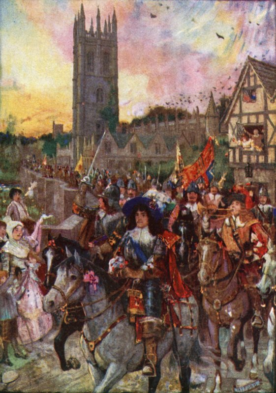 Prins Rupert i Oxford går i kamp af Henry Justice Ford