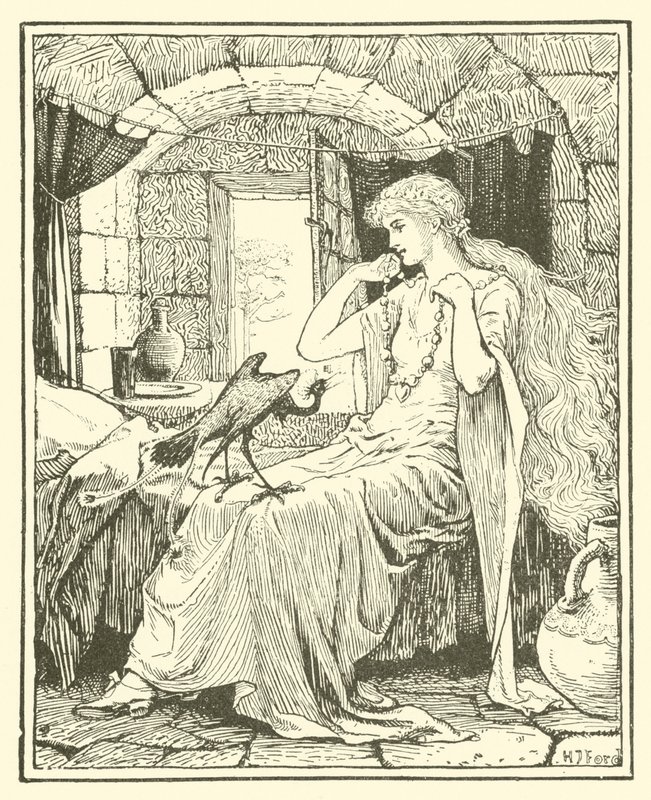 Den blå fugl (gravering) af Henry Justice Ford