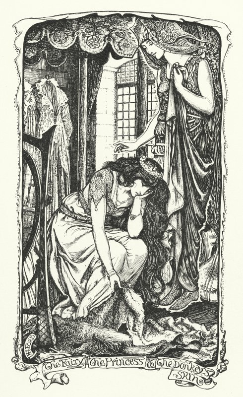 Feen, prinsessen og æslets hud (gravering) af Henry Justice Ford