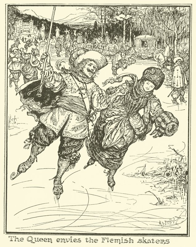 Dronningen misunder de flamske skatere af Henry Justice Ford