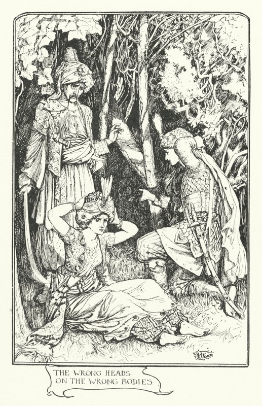 De forkerte hoveder på de forkerte kroppe (gravering) af Henry Justice Ford