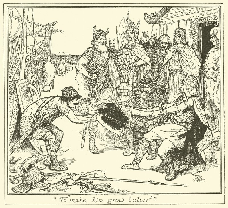 "At få ham til at blive højere" (gravering) af Henry Justice Ford