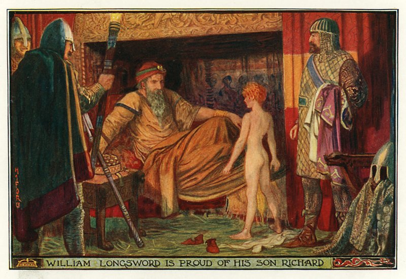 William Longsword er stolt af sin søn Richard af Henry Justice Ford