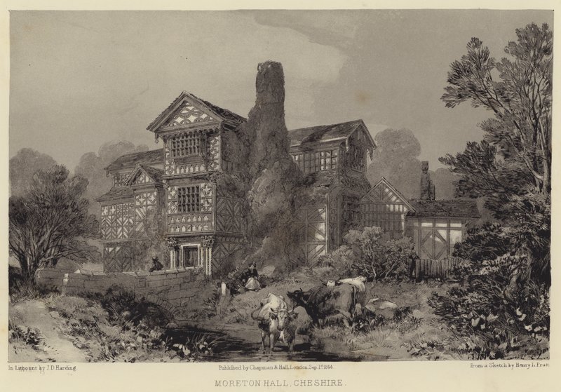Moreton Hall, Cheshire af Henry Lark Pratt