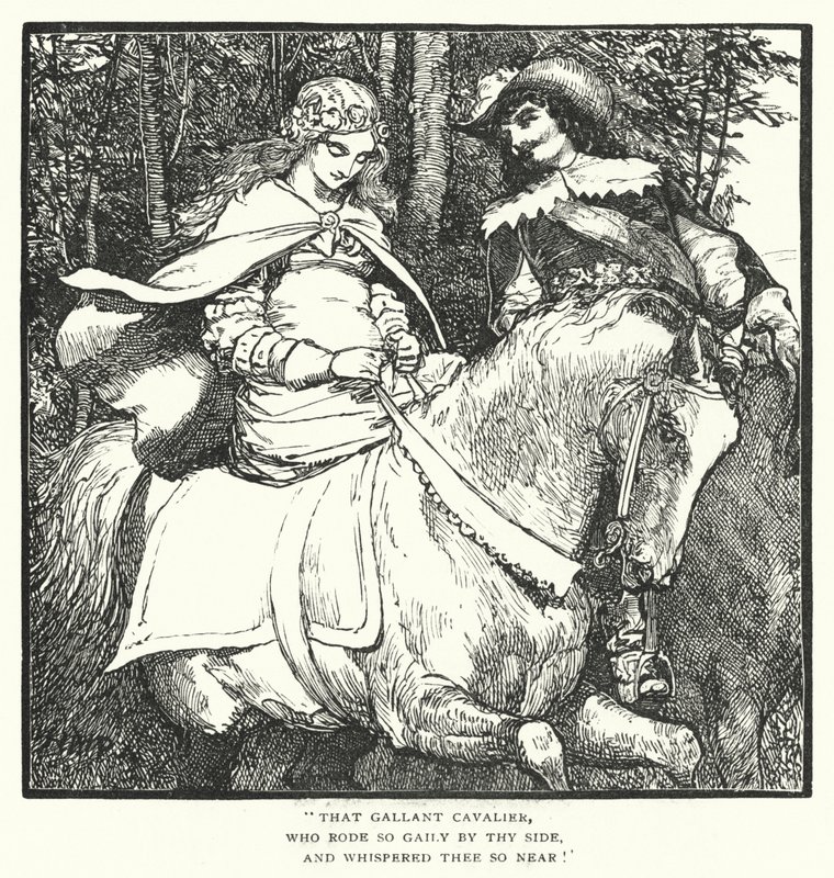 Fair Ines (gravering) af Henry Marriott (after) Paget