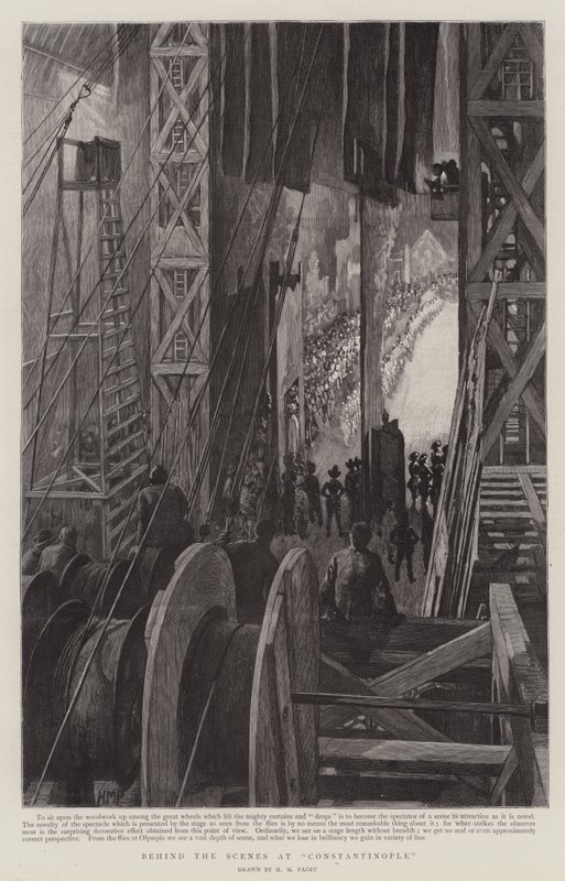 Bag kulisserne i Konstantinopel, i Olympia af Henry Marriott Paget