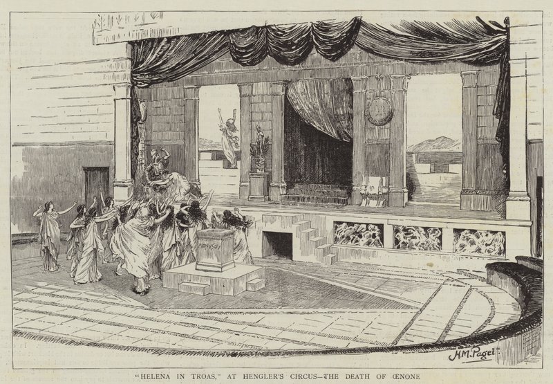 Helena i Troas, ved Henglers Cirkus, Oenones Død af Henry Marriott Paget